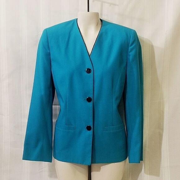 Turquoise Blazer Sophisticates by Pendelton - Picture 2 of 5